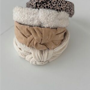 Set of Stylish knot Headbands in Neutral Tones